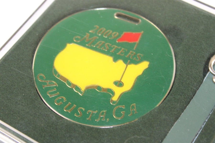 2009 Masters Tournament Bag Tag in Original Case