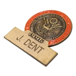 Jim Dent’s 1996 U.S. Senior Open Golf USGA Contestant Badge Canterbury CC Cleveland Ohio