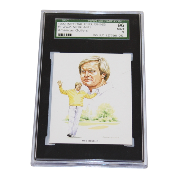 Jack Nicklaus 1990 Imperial Publishing Graded Card 96 Mint 9