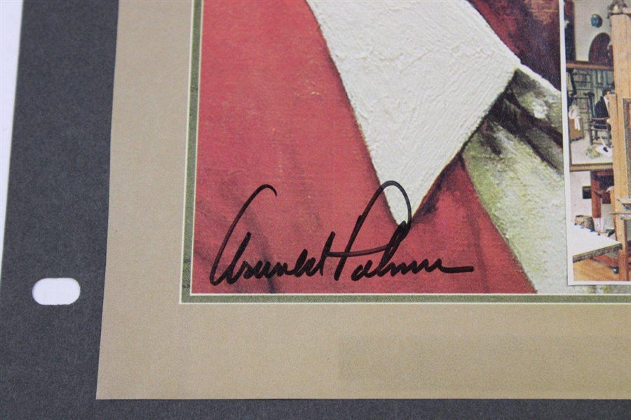 Arnold Palmer Signed Magazine page – Norman Rockwell Image w/JSA ALOA