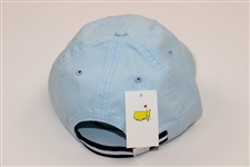 Augusta National Golf Club Members Only Lt Blue w/Navy Circle Logo Hat - New with Tags