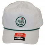 Augusta National Golf Club Members Only White w/Circle Patch Logo & Rope Hat - New with Tags