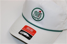 Augusta National Golf Club Members Only White w/Circle Patch Logo & Rope Hat - New with Tags
