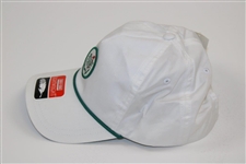 Augusta National Golf Club Members Only White w/Circle Patch Logo & Rope Hat - New with Tags