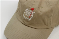 Augusta National Golf Club Members Only Dk Khaki w/White Logo Hat - New with Tags