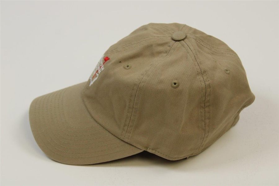Augusta National Golf Club Members Only Dk Khaki w/White Logo Hat - New with Tags
