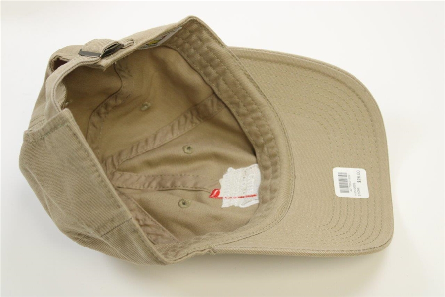 Augusta National Golf Club Members Only Dk Khaki w/White Logo Hat - New with Tags
