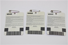 Three (3) 2000 Masters Tournament SERIES Badges - Vijay Singh Winner