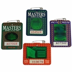 1991, 1992, 1993 & 1994 Masters SERIES Badges -  Woosnam, Couples, Langer & Olazabal Winners