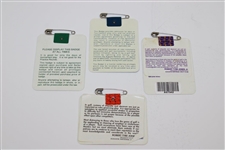 1991, 1992, 1993 & 1994 Masters SERIES Badges -  Woosnam, Couples, Langer & Olazabal Winners