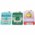 1989, 1990 & 1996 Masters Tournament SERIES Badges - Nick Faldo's Victories
