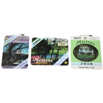 2004, 2006 & 2010 Masters Tournament SERIES Badges - Phil Mickelson's Victories