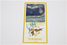 Champion Tiger Woods Signed 1999 PGA at Medinah Tuesday Ticket JSA FULL #XX39842