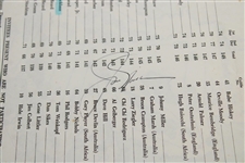 Jack Nicklaus Signed 1974 Masters Tournament Saturday Pairing Sheet JSA ALOA