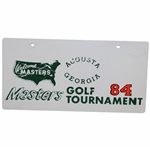 Vintage Masters Tournament License Plate Metal #84