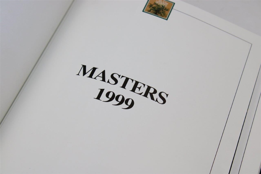 1998, 1999 & 2000 Masters Tournament Green Annual Books