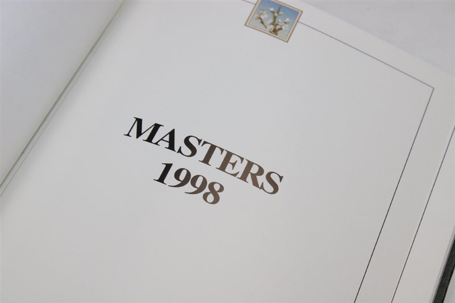 1998, 1999 & 2000 Masters Tournament Green Annual Books