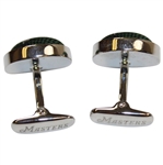 Masters Undated Dark Green with Yellow Logo Silk Cuff Links in Original Box
