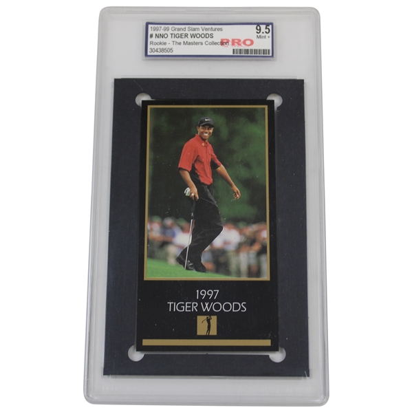 Tiger Woods 1997-99 Grand Slam Ventures Rookie Golf Card 9.5 MINT #30438505