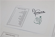 Seven (7) Masters Champions Signed Augusta National Scorecards JSA ALOA