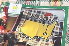Masters Tournament Logo Large Luxury Knitted Throw Blanket in Unopened Packaging