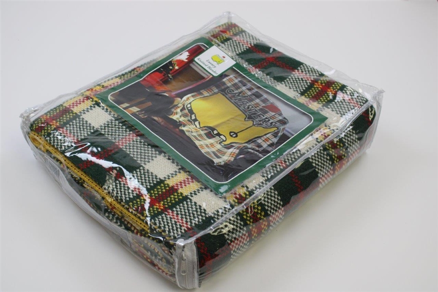 Masters Tournament Logo Large Luxury Knitted Throw Blanket in Unopened Packaging