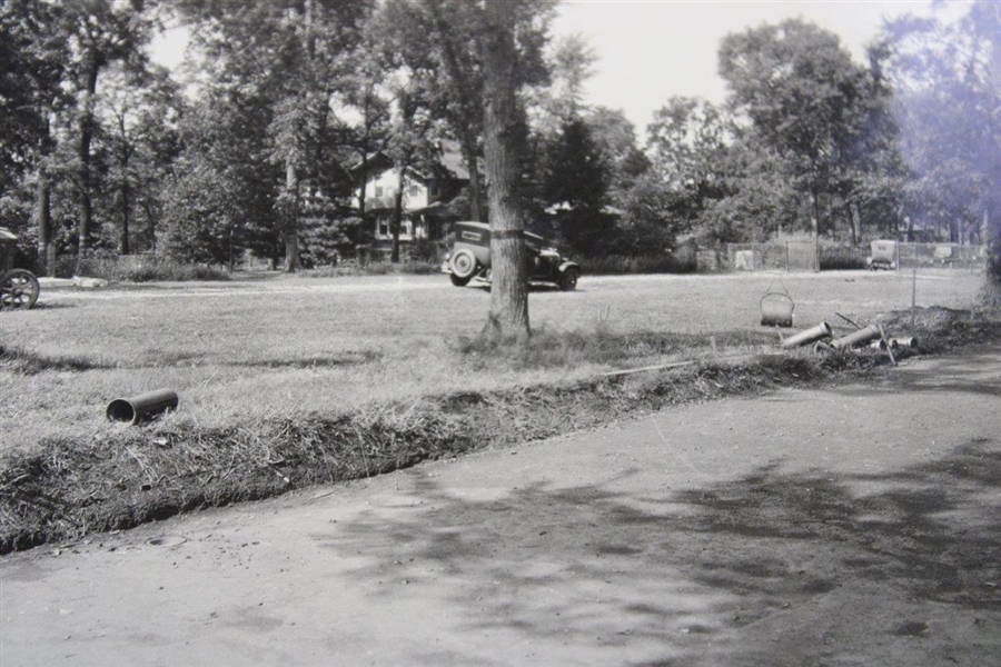 Early 1930's J. J. Lynn Private Golf Course of Kansas City, Mo Drainage Pipe  Photo - Wendell Miller Collection