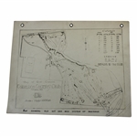 Early 1930's Columbus Country Club Old Drainage System Map - Wendell Miller Collection