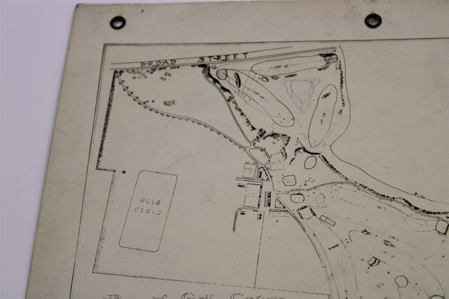 Early 1930's Columbus Country Club Old Drainage System Map - Wendell Miller Collection