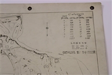 Early 1930's Columbus Country Club Old Drainage System Map - Wendell Miller Collection