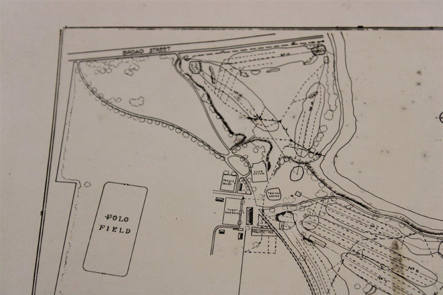 Early 1930's Columbus Country Club Drainage Plan - Wendell Miller Collection