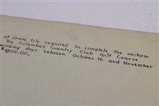 Early 1930's Columbus Country Club Drainage Plan - Wendell Miller Collection