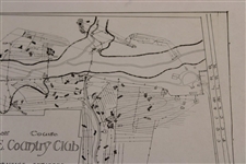 Early 1930's Columbus Country Club Lodge No. 37 B. P. O. E.  Drainage Plan - Wendell Miller Collection