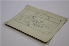 Early 1930's Columbus Country Club Lodge No. 37 B. P. O. E.  Drainage Plan - Wendell Miller Collection