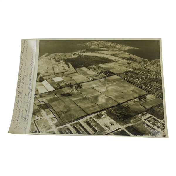 Early 1930's Willets Point Long Island, NY Aerial Photo for Bayside Golf Corp Golf Course Design - Wendell Miller Collection