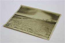 Early 1930's Dirt Road Through Field Surveying Photo - Wendell Miller Collection
