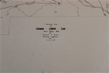 Early 1930's Oakwood Golf Club South of Euclid, Ohio Drainage Plan - Wendell Miller Collection
