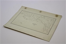 Early 1930's Oakwood Golf Club South of Euclid, Ohio Drainage Plan - Wendell Miller Collection