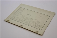 Early 1930's Oakwood Golf Club South of Euclid, Ohio Drainage Plan - Wendell Miller Collection