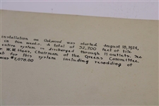 Early 1930's Oakwood Golf Club South of Euclid, Ohio Drainage Plan - Wendell Miller Collection
