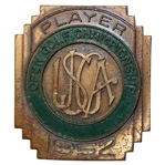 Ralph Hutchison's 1952 US Open at Northwood Country Club Contestant Badge - Julius Boros Winner