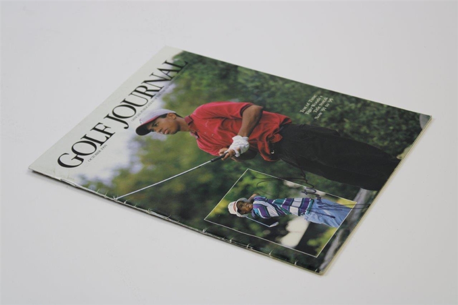 Tiger Woods Signed Oct. 1995 Golf Journal US Amateur Magazine JSA ALOA