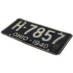 Jack Nicklaus Signed 1940 Ohio License Plate W/ Birthyear Notation JSA ALOA