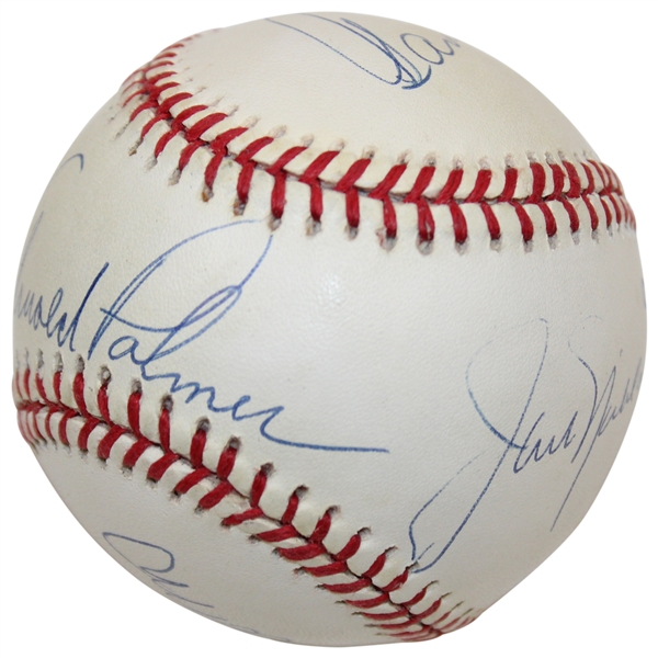 'Big 3 And Lee' Signed American League Baseball With Bold Ink Signatures JSA ALOA