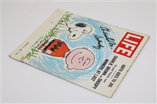 Charles M. Schulz Signed 1967 Life Magazine W/ Charlie Brown & Snoopy Cover JSA ALOA