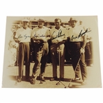 Ben Hogan, Byron Nelson, Arnold Palmer & Sam Snead Signed 11 X 14 Photo at Preston Hills, Dallas, TX JSA ALOA
