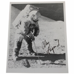 Alan Shepard Signed Golf Shot On The Moon 8x10 Photo JSA ALOA