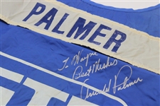 Arnold Palmer Match Used Signed Caddy Bib GTE Northwest Classic JSA ALOA