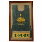 Champion David Graham Signed 1981 US Open at Merion Tournament Used Caddy Bib JSA ALOA