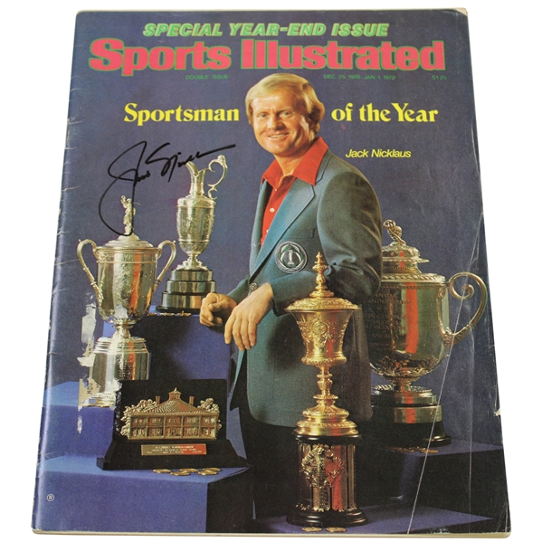 Jack Nicklaus Signed Newsstand Copy Of Sports Illustrated Sportsman Of The Year Magazine JSA ALOA